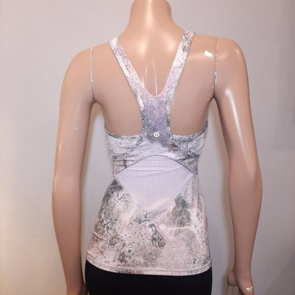 Lululemon Crossback Tank Top Womens Size 4 Sugar Crush Racerback Mesh Purple - Picture 11 of 16